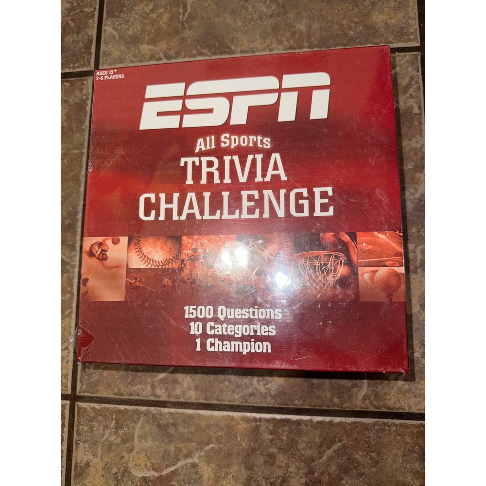ESPN All Sports Trivia Challenge Board Game USAopoly 1500 Questions New Sealed